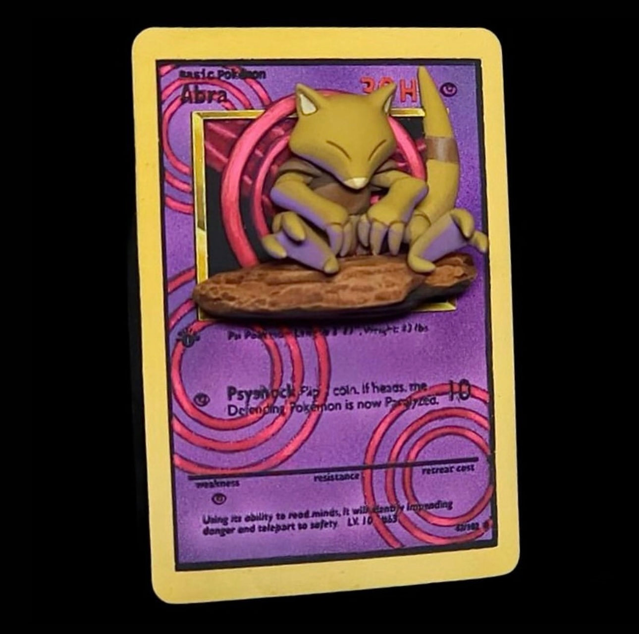 abra 1995 pokemon card 3D – The Fantasic Forge Pendant:Pendant + 22in chain Booster Boxen If heads One Piece Illustration Box
