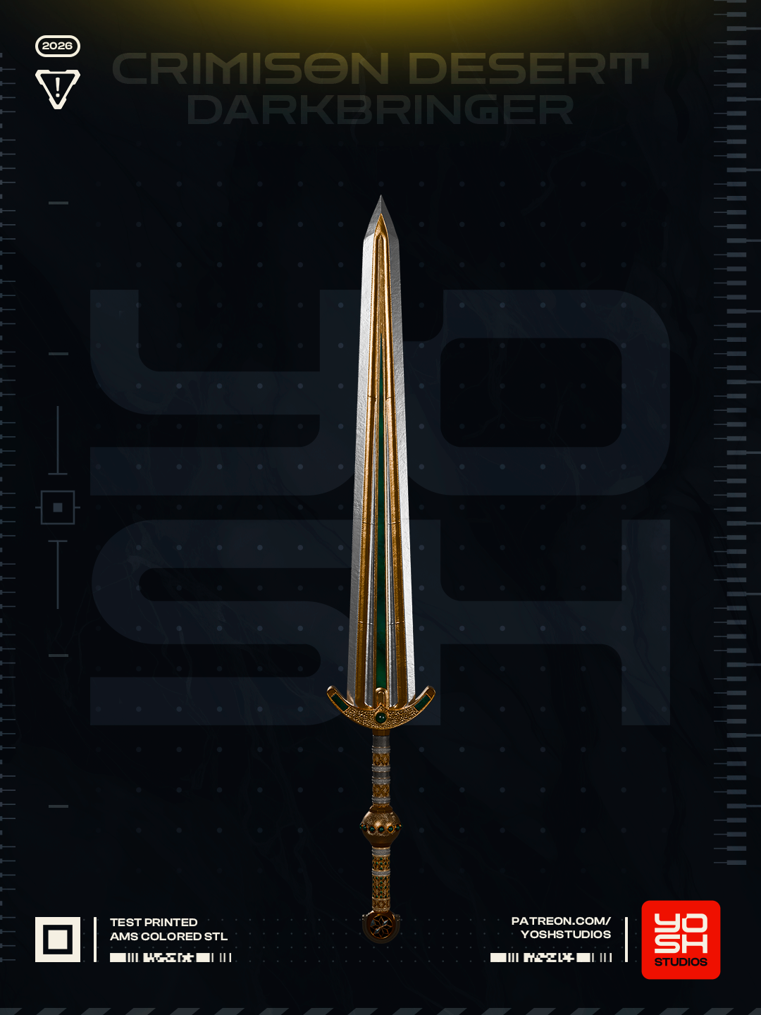 Crimson Desert Darkbringer Sword Prop