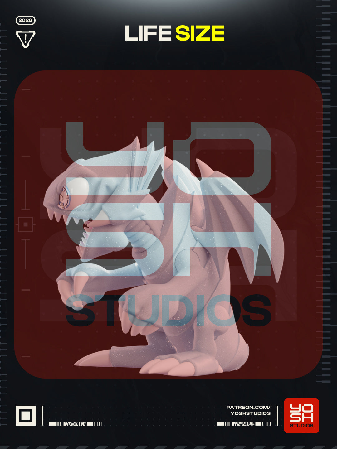Toon Blue Eyed Dragon Mini