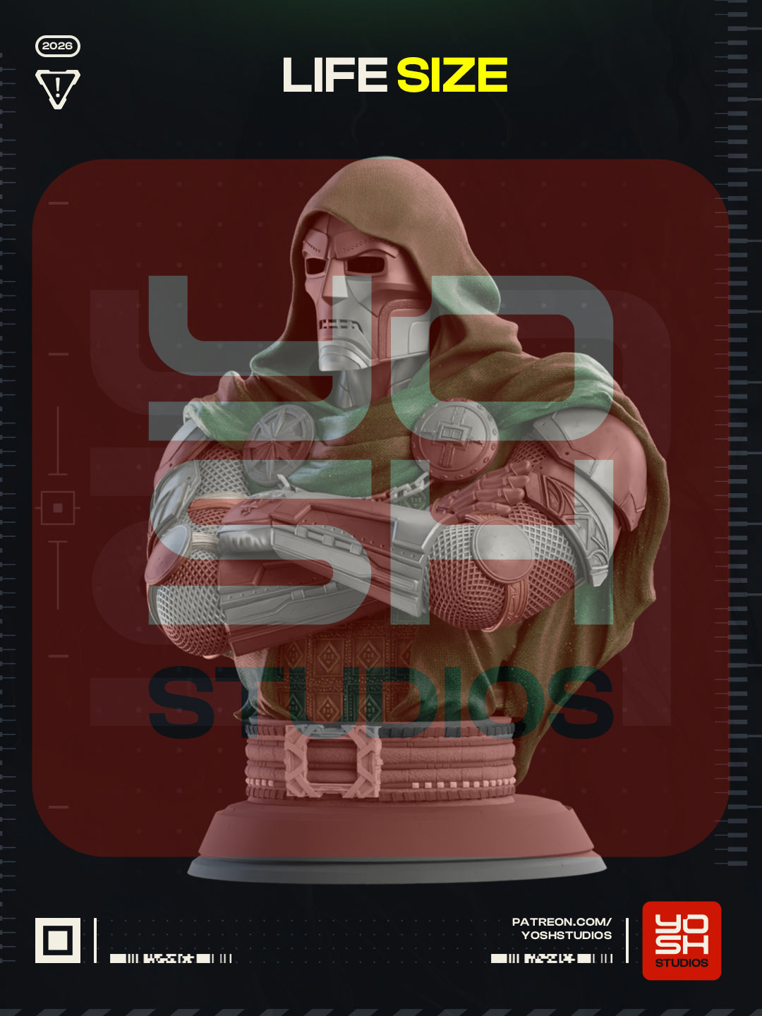 Lifesize Dr Doom Bust
