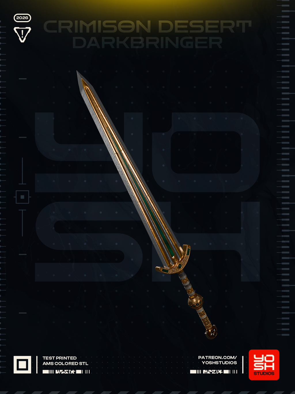 Crimson Desert Darkbringer Sword Prop