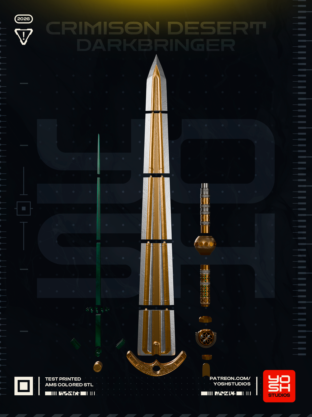 Crimson Desert Darkbringer Sword Prop