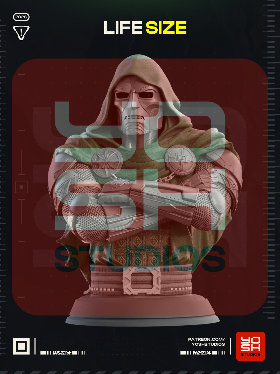 Lifesize Dr Doom Bust