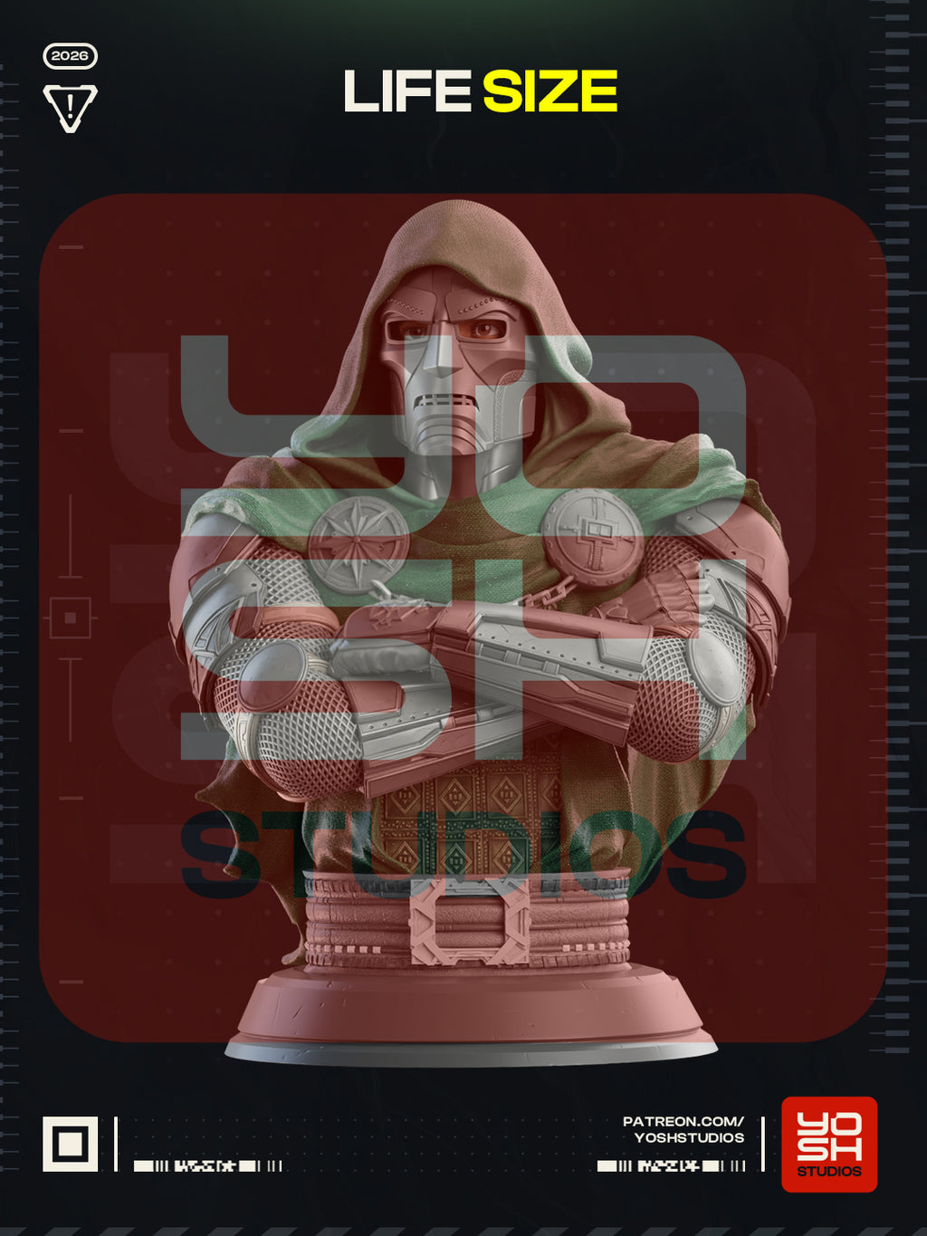 Lifesize Dr Doom Bust