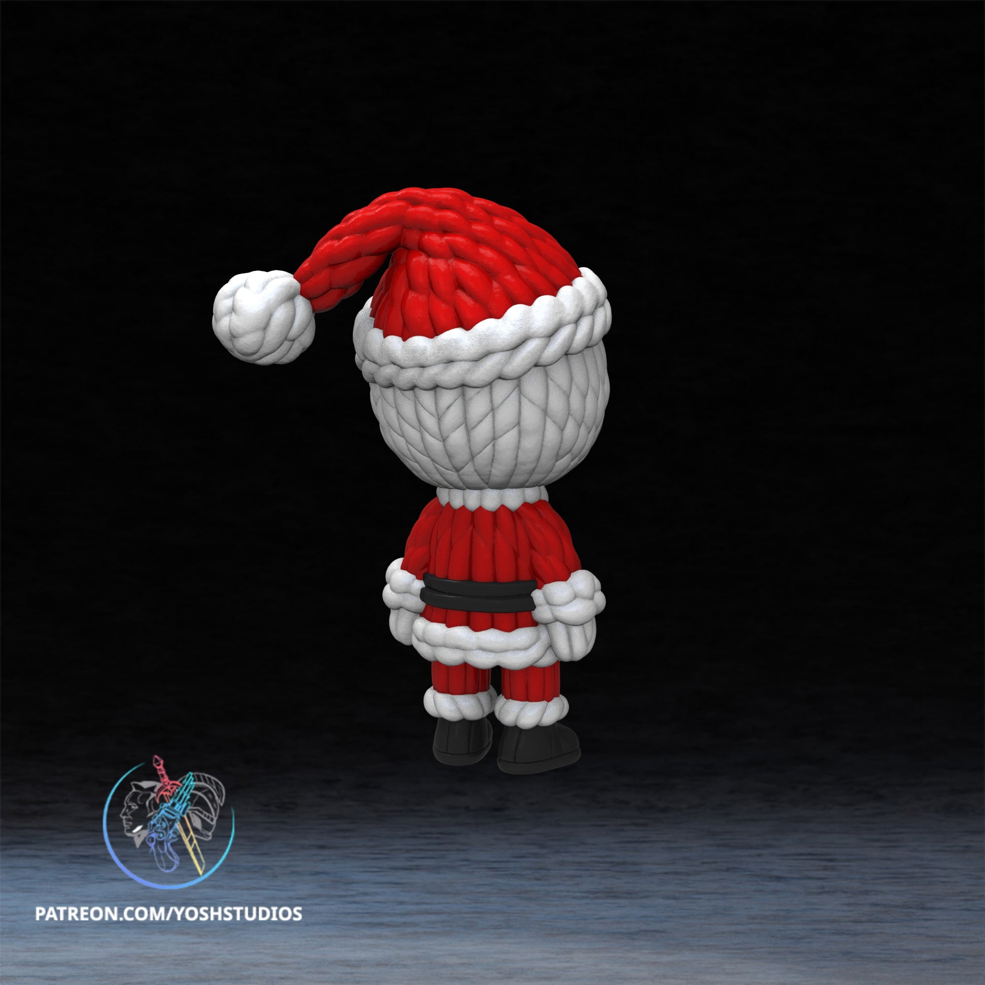 Knitted Christmas Skellington Mini