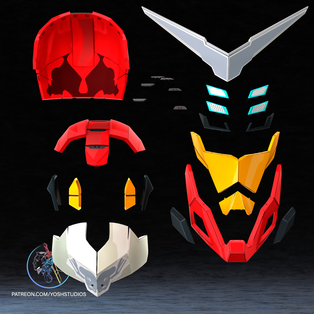 Crimson Shogun Helmet