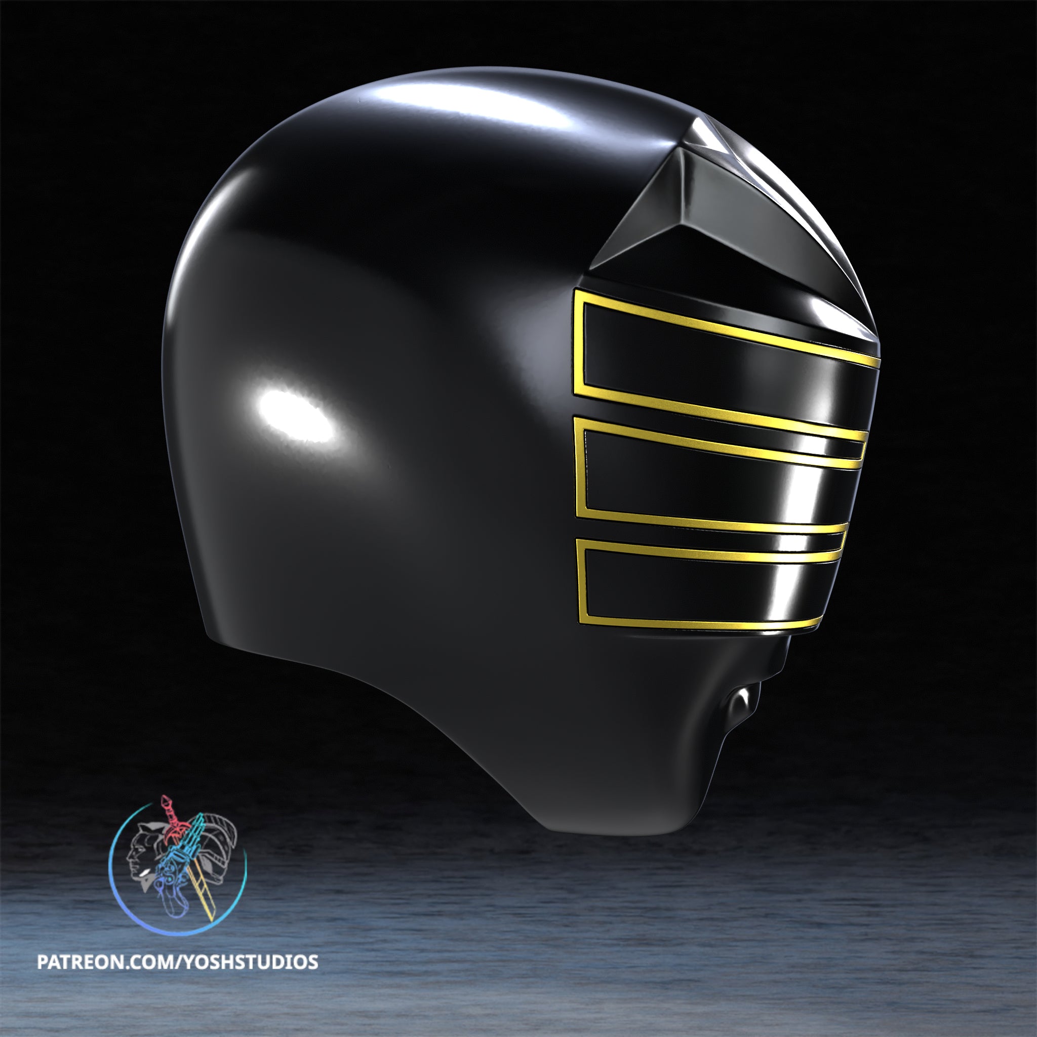Power Rangers Gold Zeo Helmet