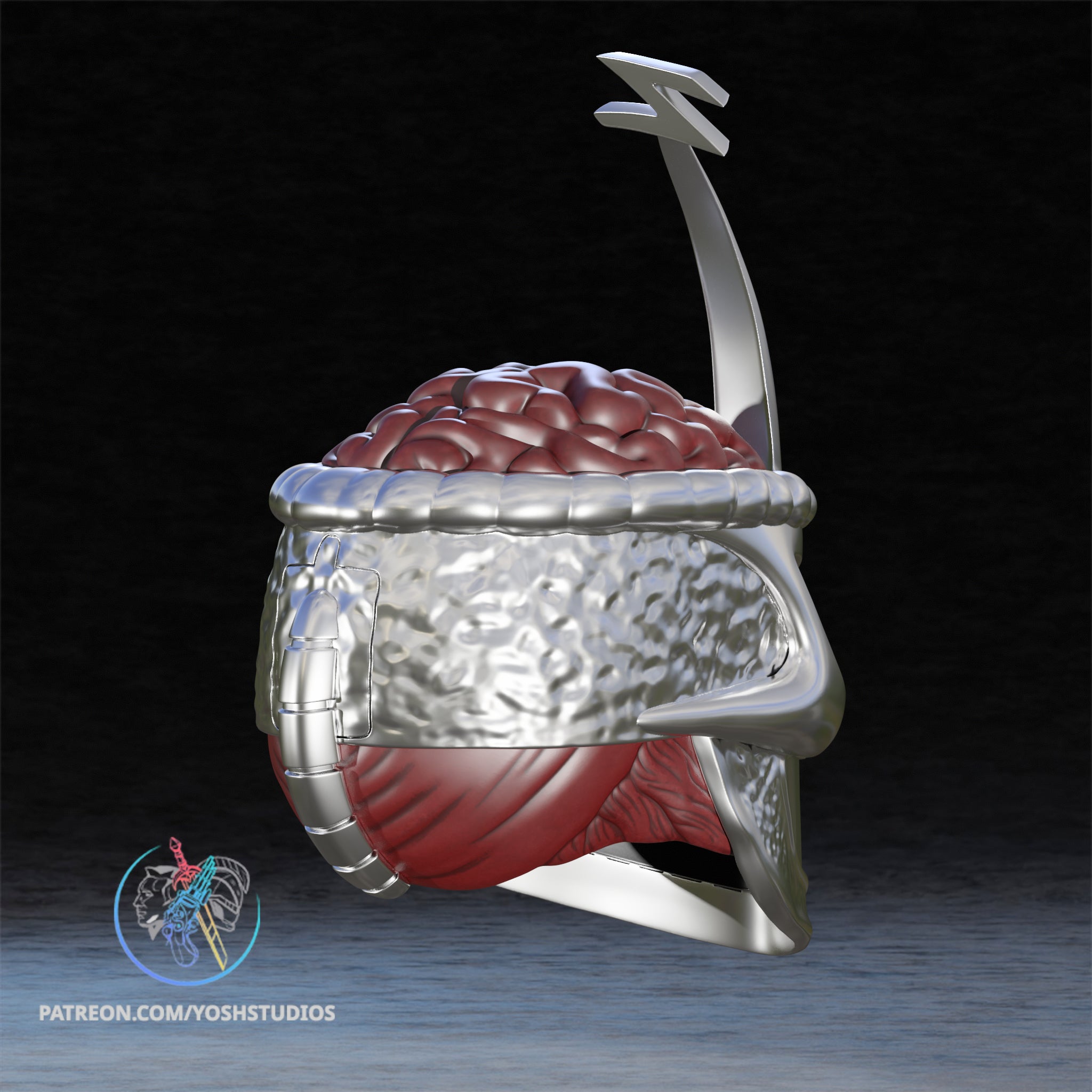 Crimson Zyron Helmet