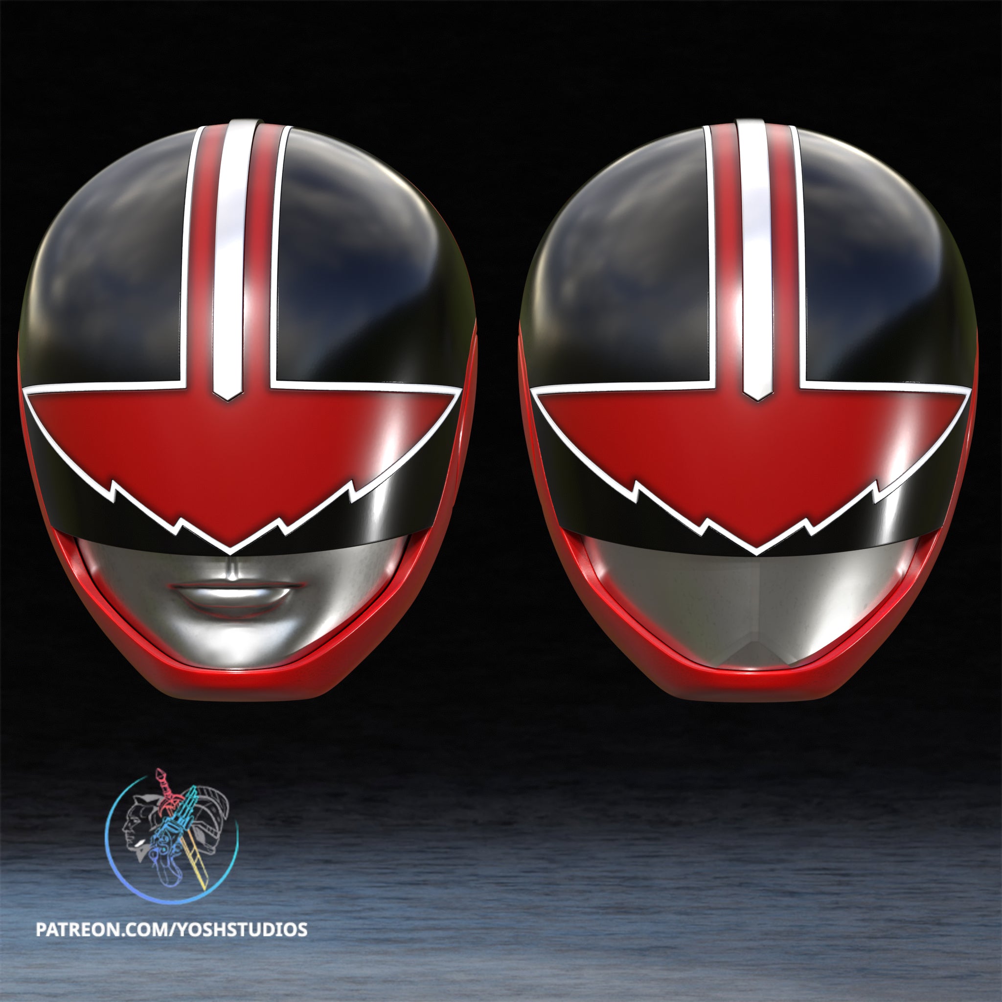 Crimson Chrono Helmet