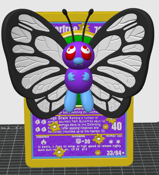 Butterfree 3D Card