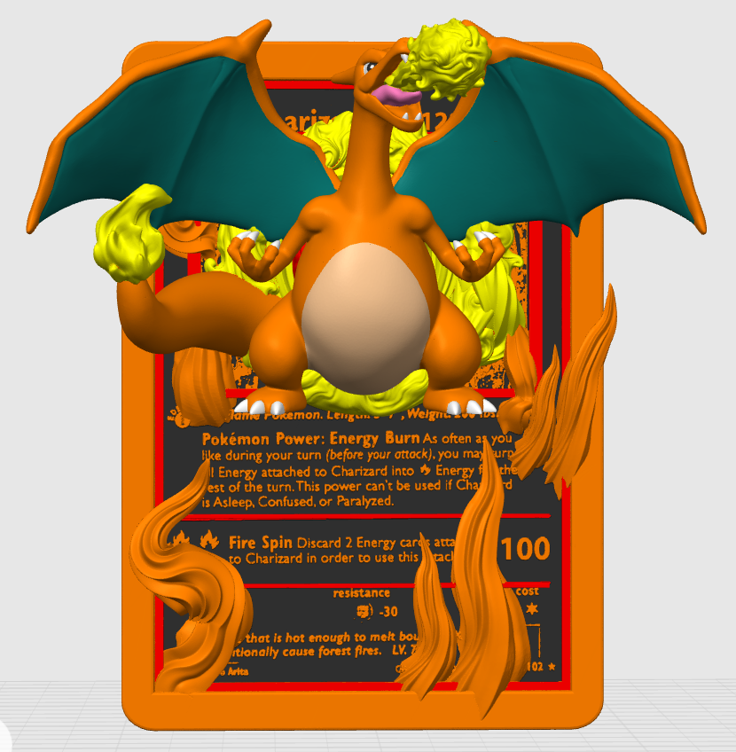 Charizard 3D Card
