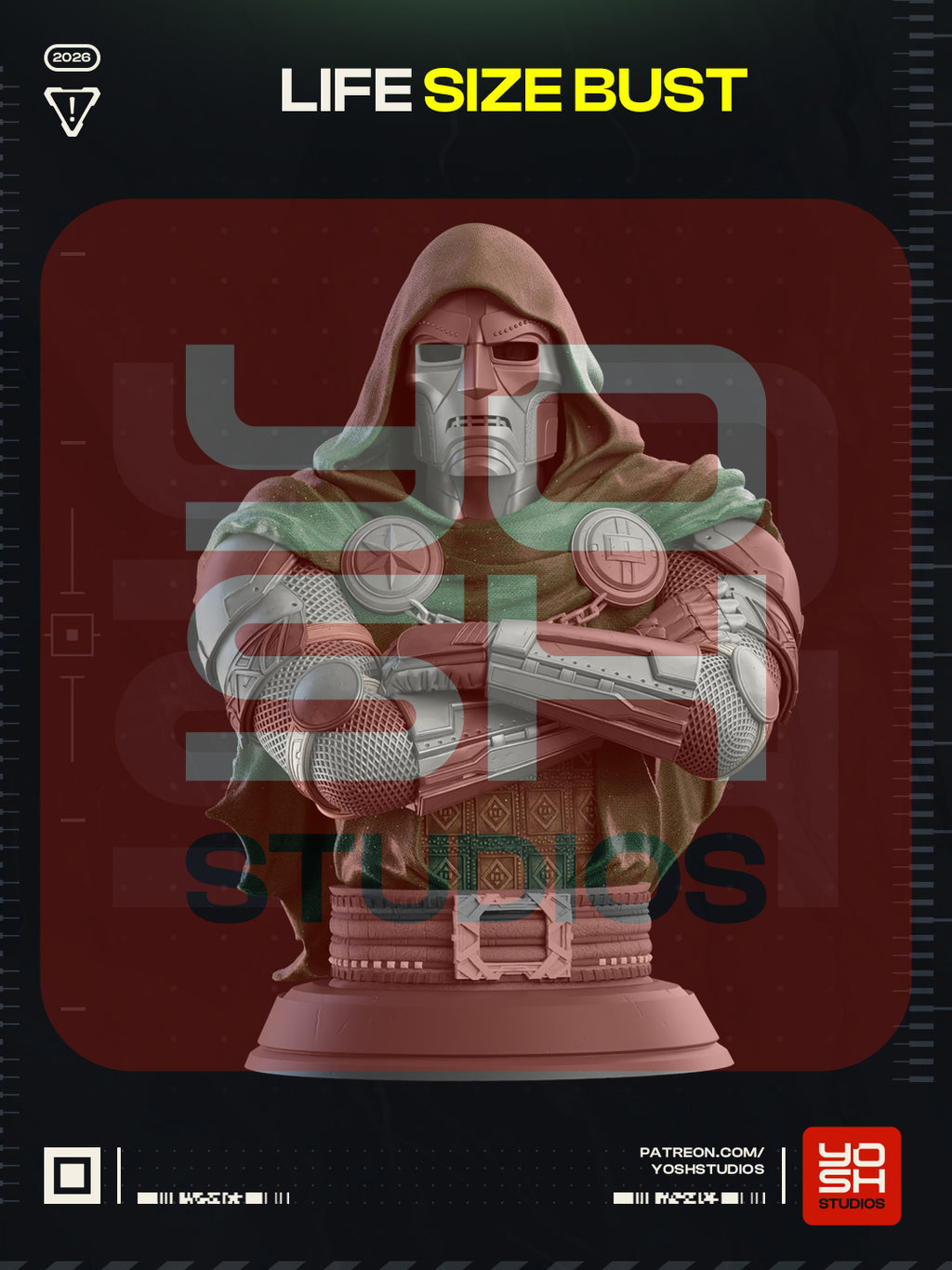 Lifesize Dr Doom Bust