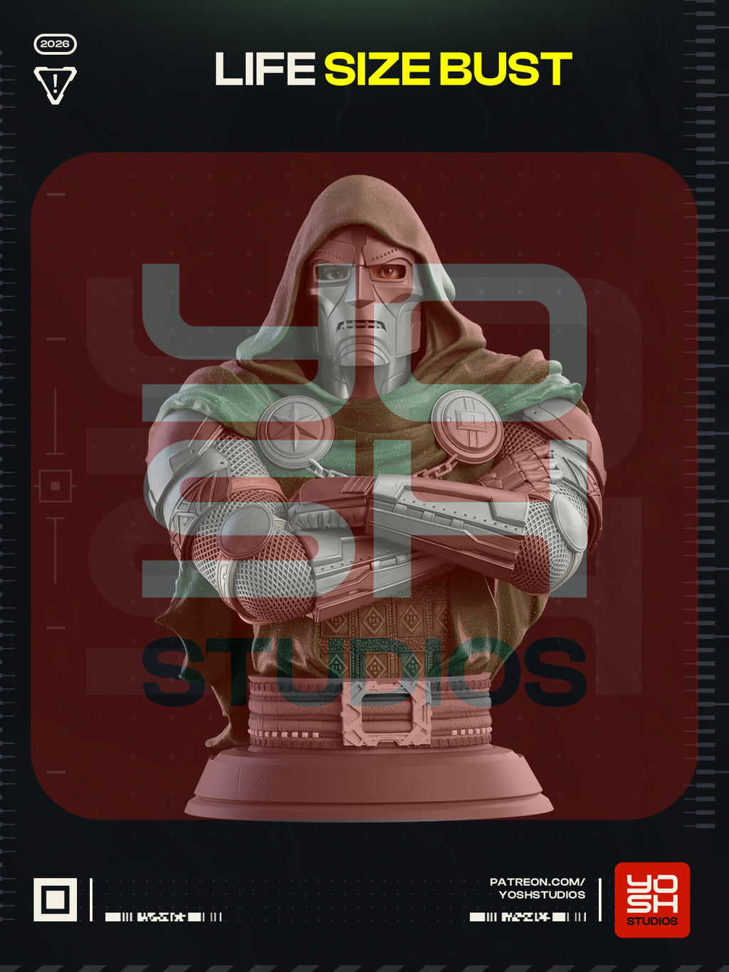 Lifesize Dr Doom Bust