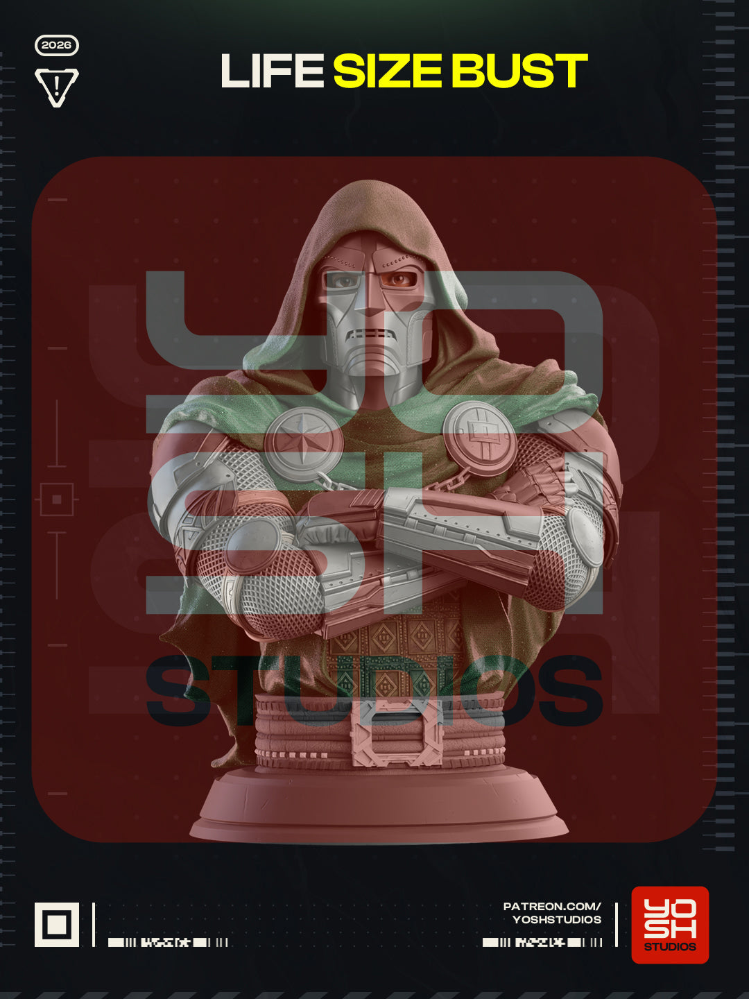 Lifesize Dr Doom Bust