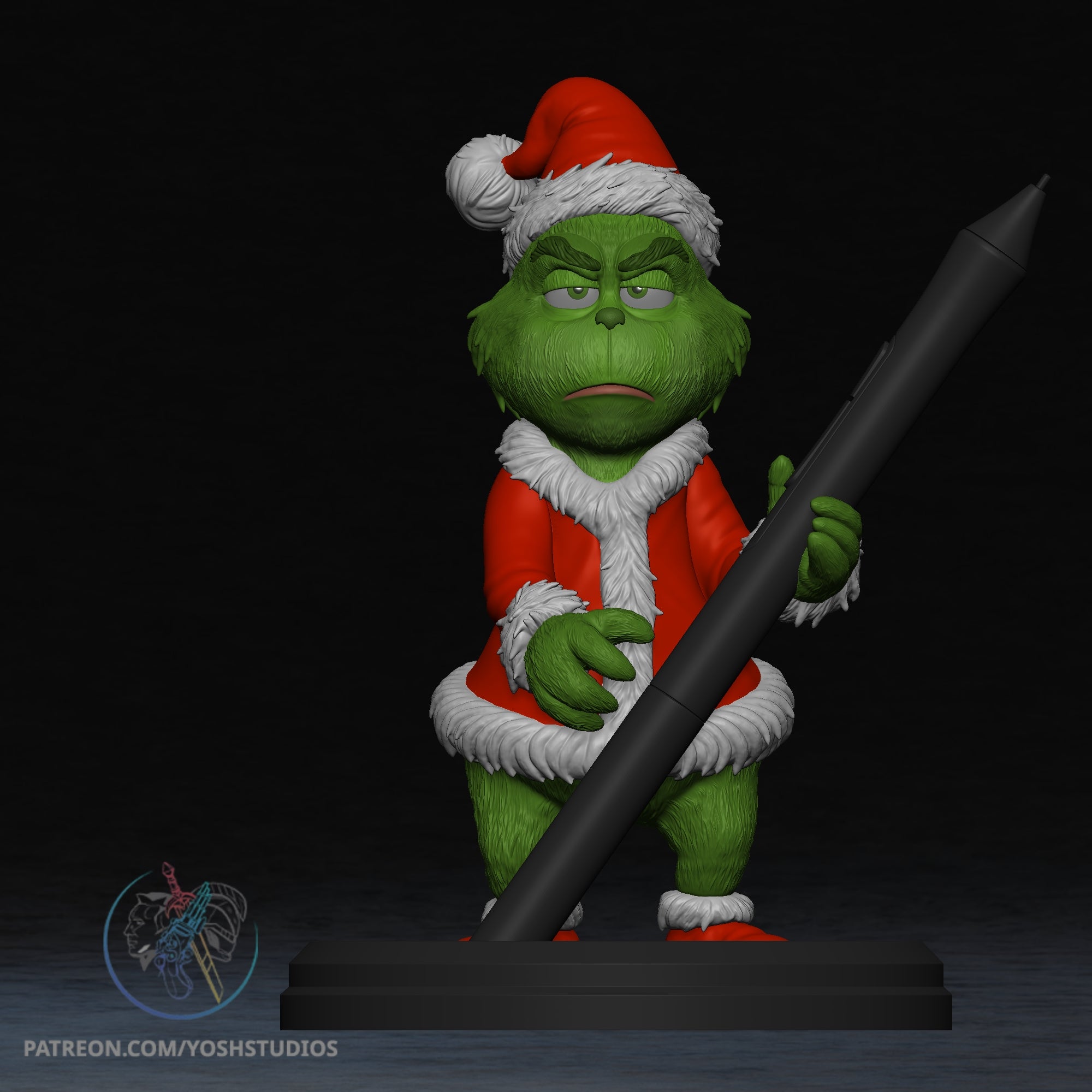 Holiday Humbug Pen Holder