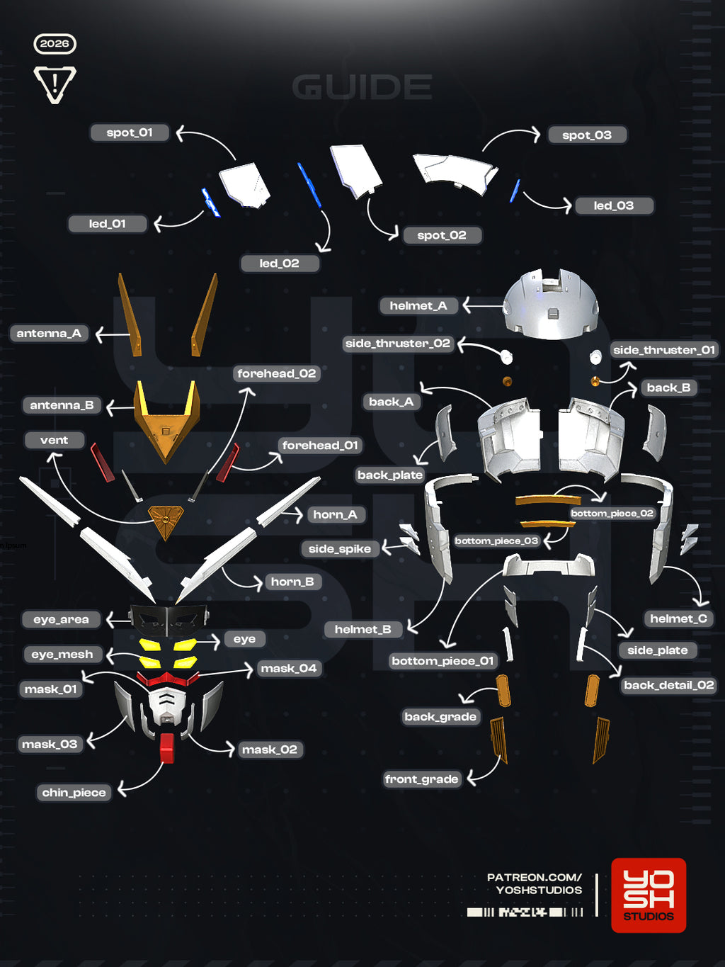 Gundam Mighty Strike Helmet