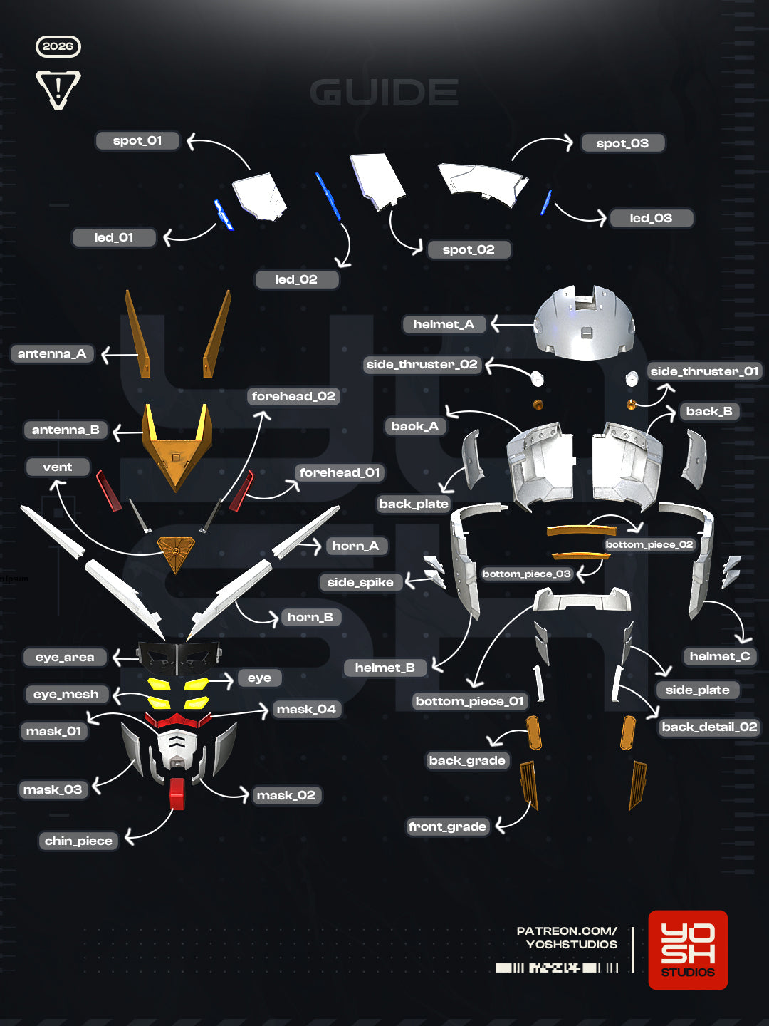 Gundam Mighty Strike Helmet