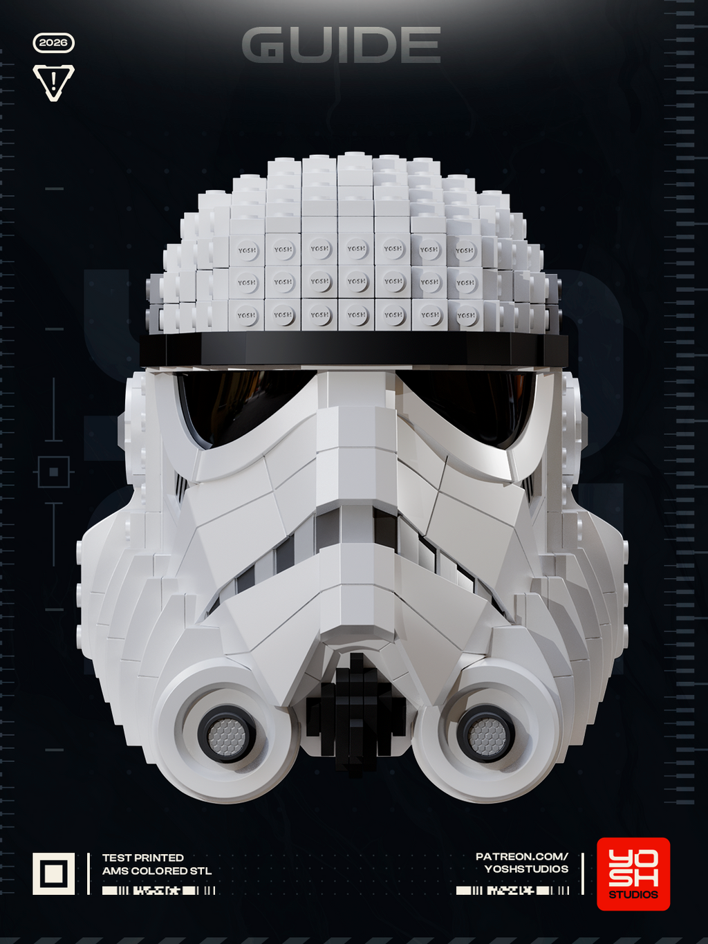 Bricked Galactic Trooper Helmet