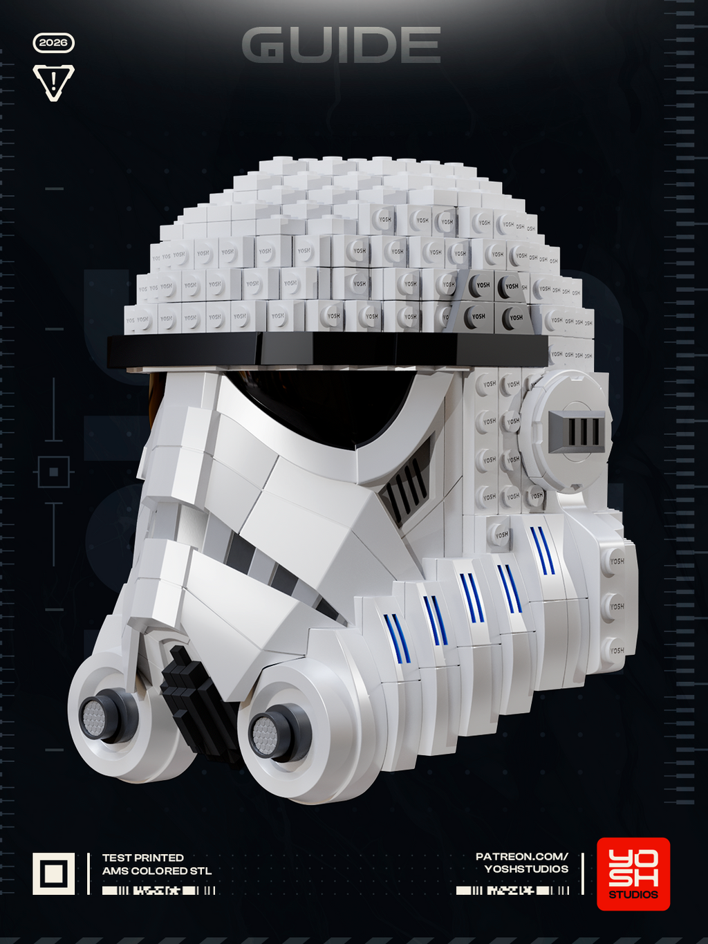 Bricked Galactic Trooper Helmet