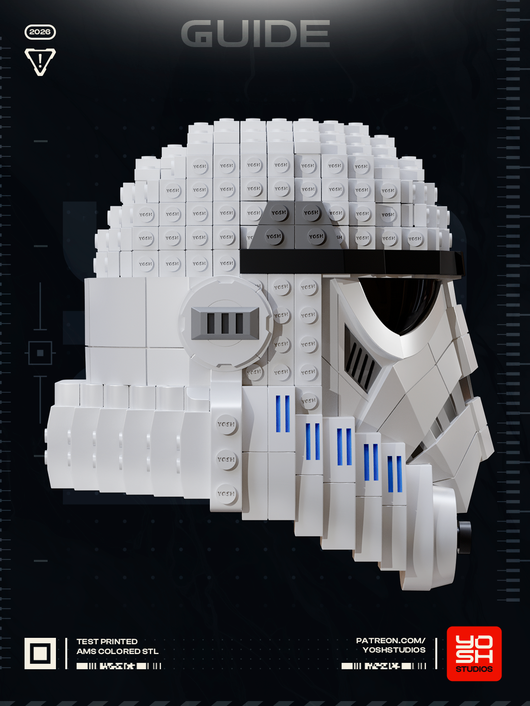 Bricked Galactic Trooper Helmet