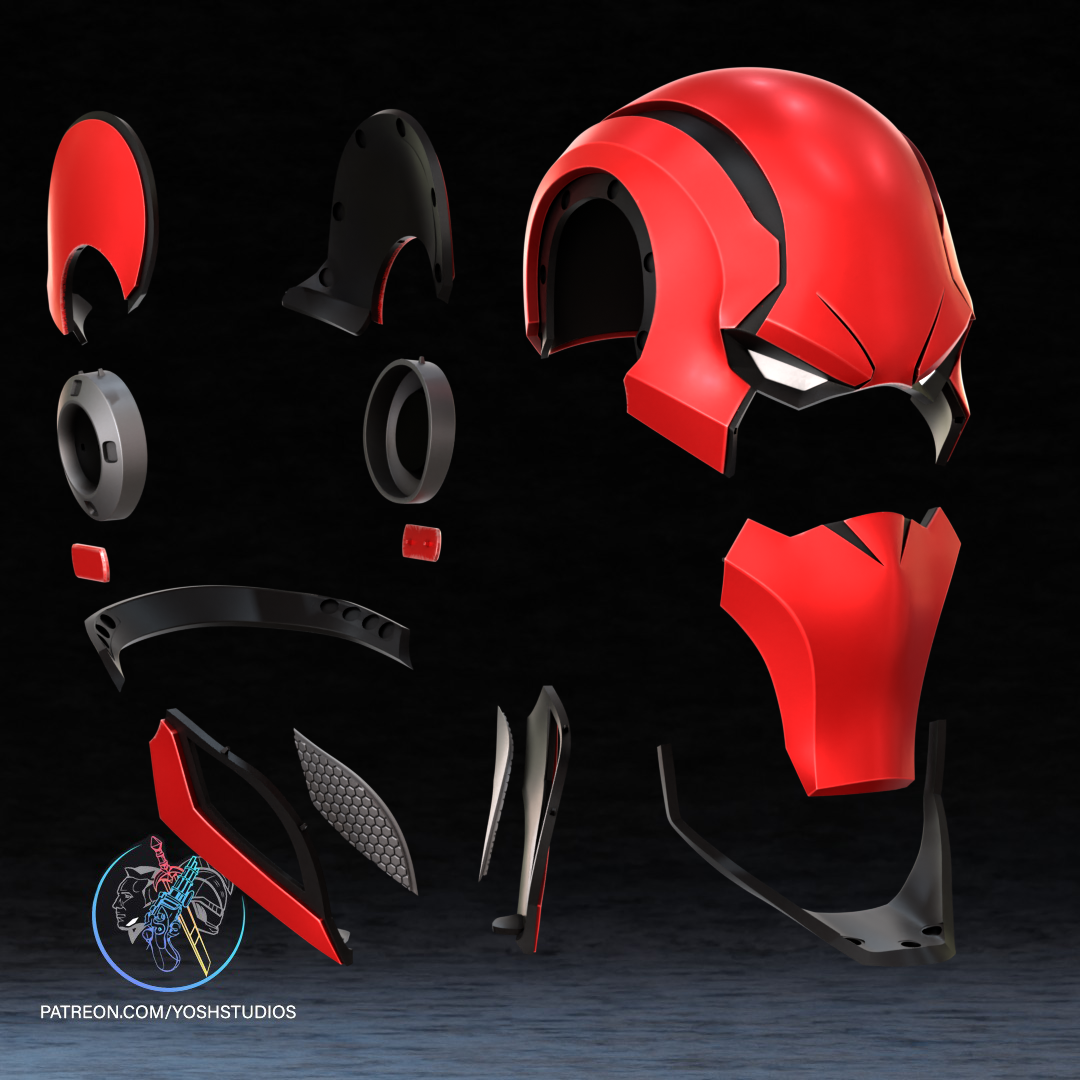 Crimson Outlaw Helmet