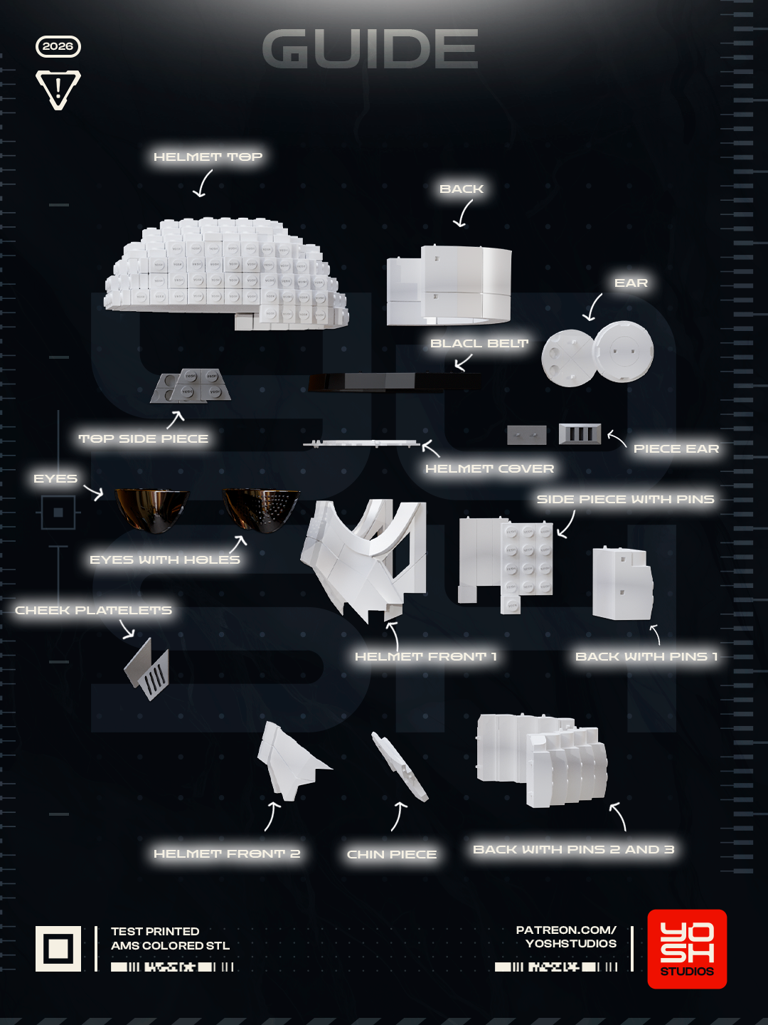 Bricked Galactic Trooper Helmet
