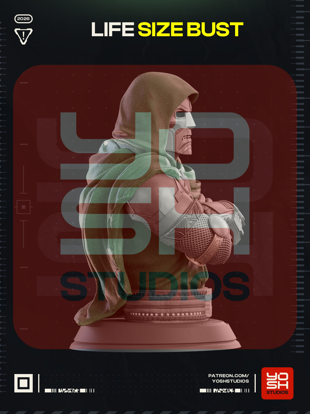 Lifesize Dr Doom Bust
