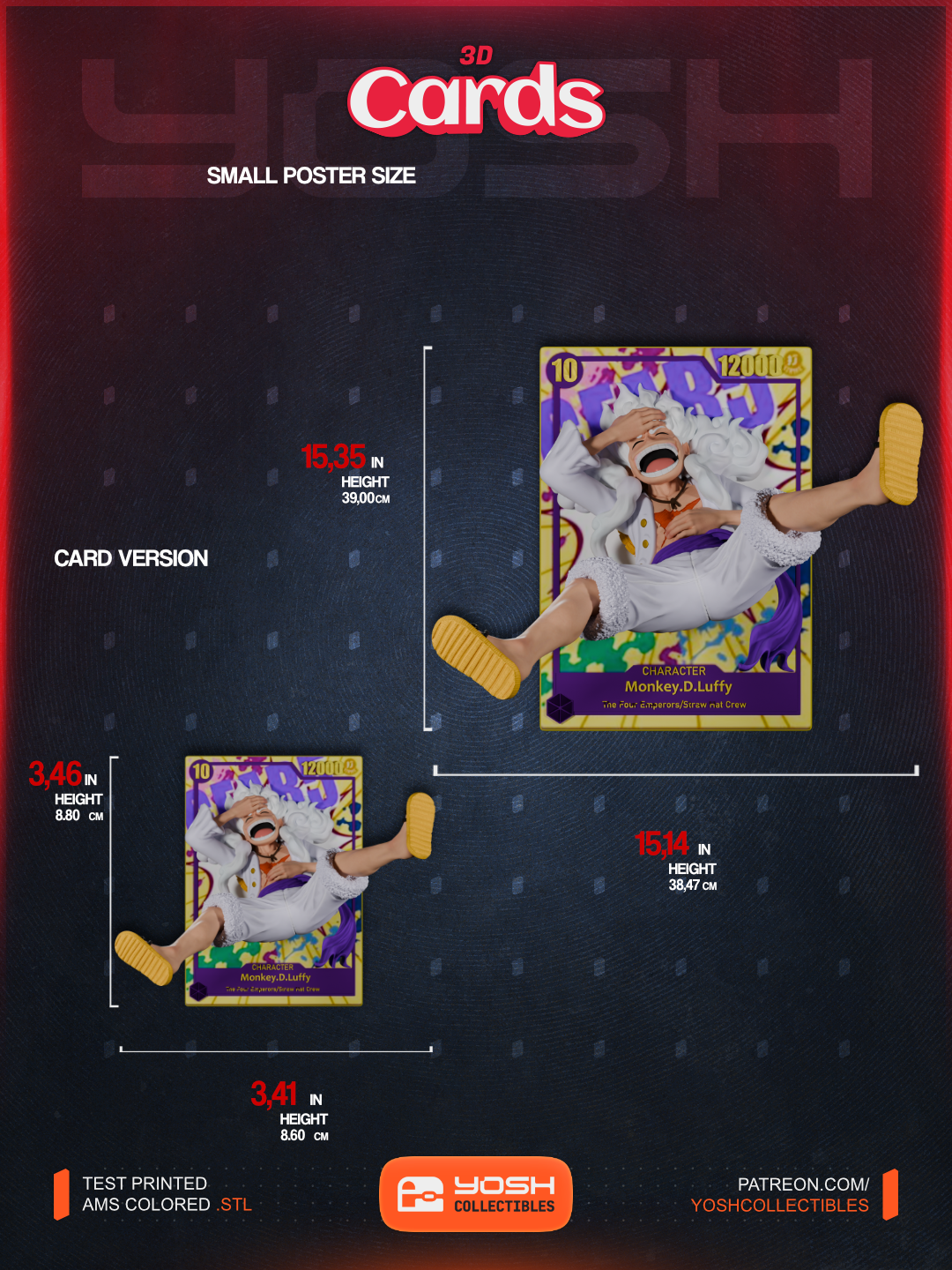 Monkey D Luffy Poster/Card